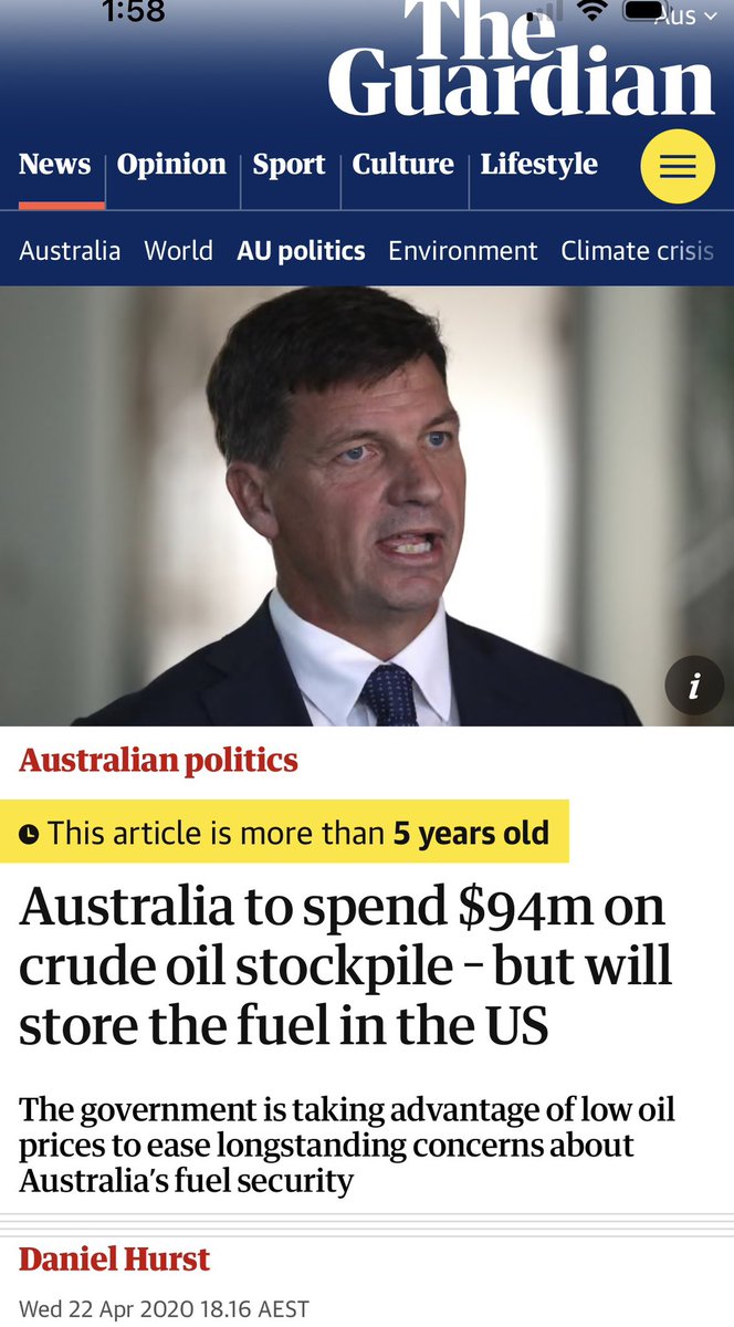 ShiannonC's tweet photo. Pauline Hanson is at it again twisting the narrative and blaming Labor for our problems regarding our fuel reserves.

What Hanson deliberately ignores is the fact that An*us Taylor played a big part in the Scott Morrison coalition government striking a deal with the US in 2020 to store Australian-owned crude oil reserves in the US Strategic Petroleum Reserve.

It apparently was to “bolster Australia’s energy security and meet international obligations” as part of the IEA - as Australia was in also apparently in breach  of the requirement of holding 90 days’ worth of oil reserves. It cost Australia over $94 million. The arrangement was SIGNED by Angus Taylor as Australian Energy and Emissions Reductions Minister.

What a joke that turned out to be. The oil reserves haven’t been sighted since and given the current state of play it is unlikely that the orange turnip is going to honour that deal and turn over what the then coalition government covered its ass for because of the oil reserves commitment to their own country.

The Clayton’s deal of the century. The oil you are having when you aren’t really having any oil. 

.. and Taylor is responsible for it.

The Hagrid knows this because even she is not that stupid.. but it is an opportunity for her once again to stir up the masses against the Labor government and tie our missing oil reserves to the cost of fuel at the pump and the costs of living. The numpties will swallow that swill like moonshine at a hoedown.

Meanwhile, Hanson isn’t pointing her gnarled finger Angus. Oh no. Because the coalition remains useful for One Nation in all things, including preference deals and voting blocs. 

Hanson has always sided with the coalition. One only has to check her voting record as a senator and a party in parliament to see that she aligns with coalition ideology. As the populist and right-wing arm of the increasingly hard-right coalition, Hanson will continue to ignore the incessant stuff ups and incompetence of the coalition because it is advantageous to her politically.

Meanwhile, our missing oil reserves remain in the US. It would take over a month to ship our oil reserves here. At the time of the deal - Labor noted that the “bizarre” plan will not help if sea lanes are closed due to GLOBAL TENSIONS.

Hmmm.

Fantastic, Great move. Well done Angus 🙄