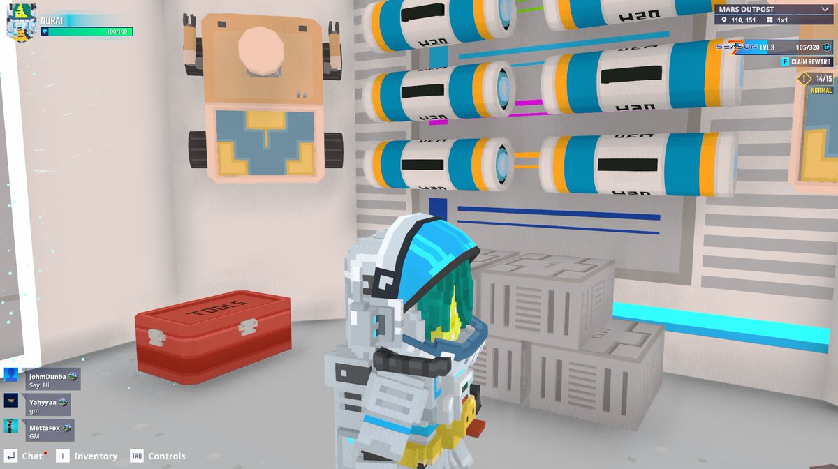 Pretty roomy in here… might as well take a selfie in The Sandbox Season 7. <a href="/TheSandboxGame/">The Sandbox</a>  tsbga.me/TheSandbox #Season7