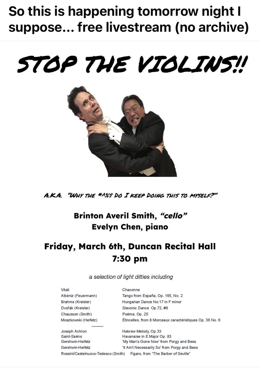 playinglesshurt's tweet image. An opportunity to hear a wonderful cellist Briton Avril Smith tomorrow evening March 6. It’ll be one not to miss. #cello #music