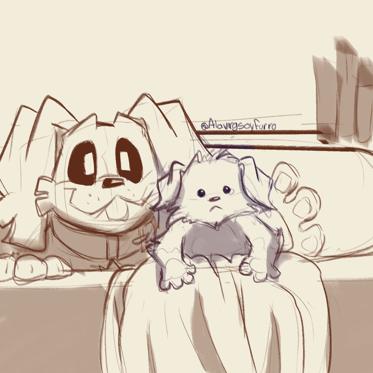 Alavrgsoyfurro's tweet photo. Sparky and Chunkleberry 
#Catnapxdogday #catnap #dogday #PoppyPlaytimefanart https://t.co/Q9XdCBQbHB