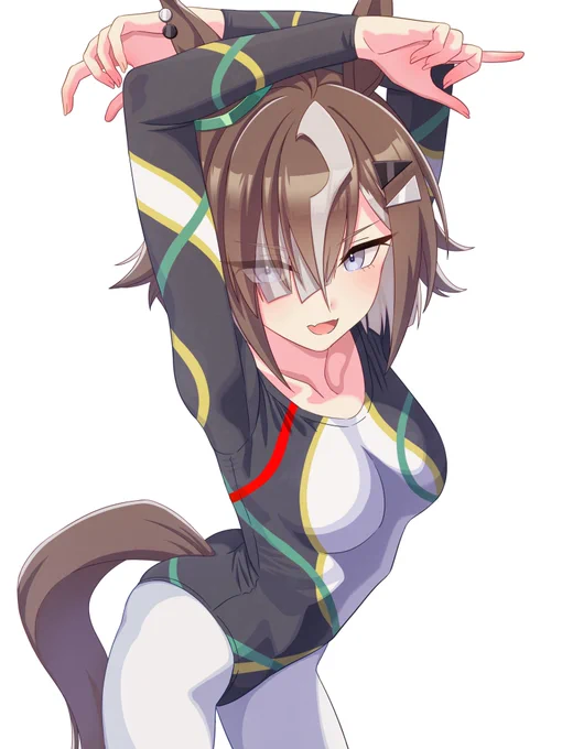 #ウマ娘 ルーラーシップを描きました! こんなにお顔がかっこいいのに少しでもミスったらメンタルがベッコベコに凹むの可愛すぎますねっ