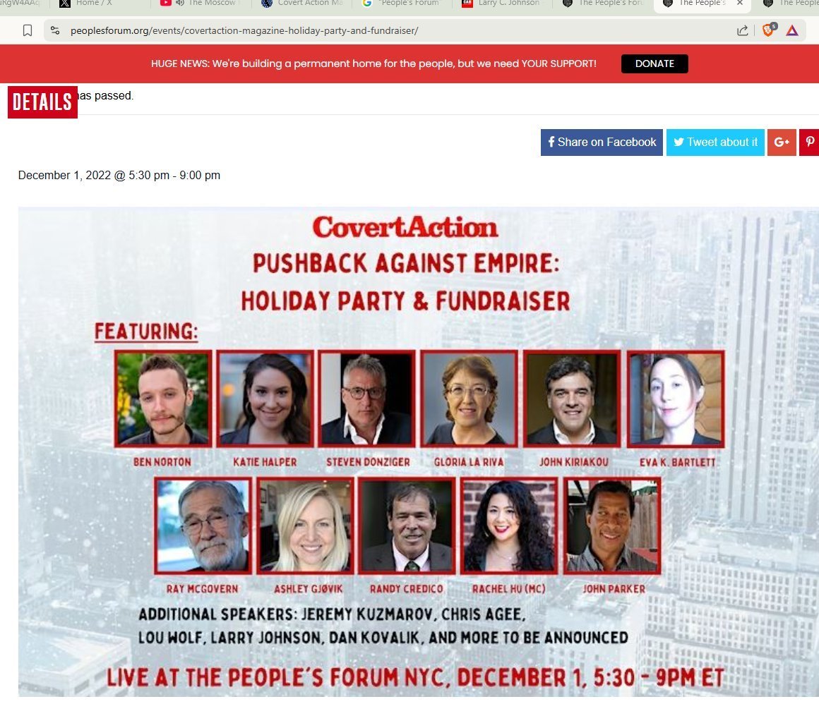 JamesAFulk's tweet photo. Okay this is a problem @JesseBWatters, and it is not the first time we mentioned it to you.

➡️Kiriakou was sentenced to 30 months in prison for giving up the name of a CIA employee.
➡️John Kiriakou is on the editorial board of Covert Action Magazine. 
➡️CAM was established by a CIA defector to Communist 🇨🇺Intelligence (DGI). 
➡️CAM received support from the DGI and the KGB's Service A and Directorate K to harm the CIA during the Cold War when the Communists had nukes aimed at us.
➡️John worked for 🇷🇺state funded, state backed Sputnik which has a propaganda sharing agreement with Communist China.
➡️John is an associate fellow of the Institute for Policy Studies which is a Soviet collaborator group that has helped stand up Communist run institutes overseas like the Transnational Institute. IPS collaborated with Georgi Arbatov's ISKRAN which reported to the Central Committee of the Communist Party of the Soviet Union as well as giving information to KGB Service A.
➡️John is a member of the pro-🇷🇺 Veteran Intelligence for Professionals Sanity Team whose members includes Ray McGovern who is on the advisory board of Veterans for Peace a group that is affiliated with communists and whose affiliate About Face is running anti-ICE, anti-Military ad campaigns targeting U.S. troops and directing them to Communist 🇨🇺intelligence controlled National Lawyers Guild.
➡️John's CAM was hosted by the 🇨🇳Roy Singham funded People's Forum (where he spoke at a holiday party and fundraiser).
➡️People's Forum is fiscal sponsor of the 🇨🇺Venceremos Brigades which were originally co-organized by the Communist Terrorist Weather Underground (WU). WU bombed U.S. government buildings after declaring war on the 🇺🇸
➡️🇨🇺Defector Captain Jesus Raul Perez Mendez told FBI that 🇨🇺Intelligence controls the Venceremos Brigade