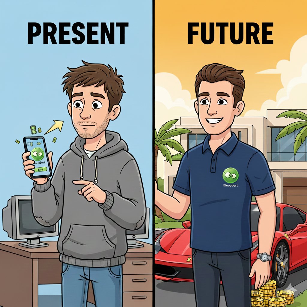 BloopbertBase's tweet photo. The distance between who you are and who you want to be is measured by the investments you make now.
#Bloopbert #memecoin #Altcoins #PumpFunLaunch https://t.co/3FOWFFk0QH