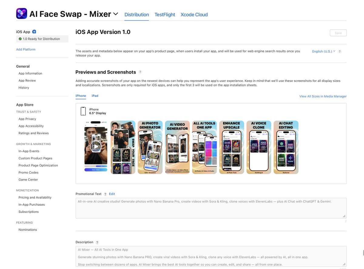 ASherbachuk's tweet photo. finally my iOS app has approved 🚀

AI Mixer — All AI Tools in One App

Generate AI photos, videos, voice clones &amp; more. Powered by the best AI models. All in one place.

📲 Download free: https://t.co/bhGaMfydfV

🧵 Here's how I built and shipped it solo 👇 https://t.co/bMWQtnRdyf
