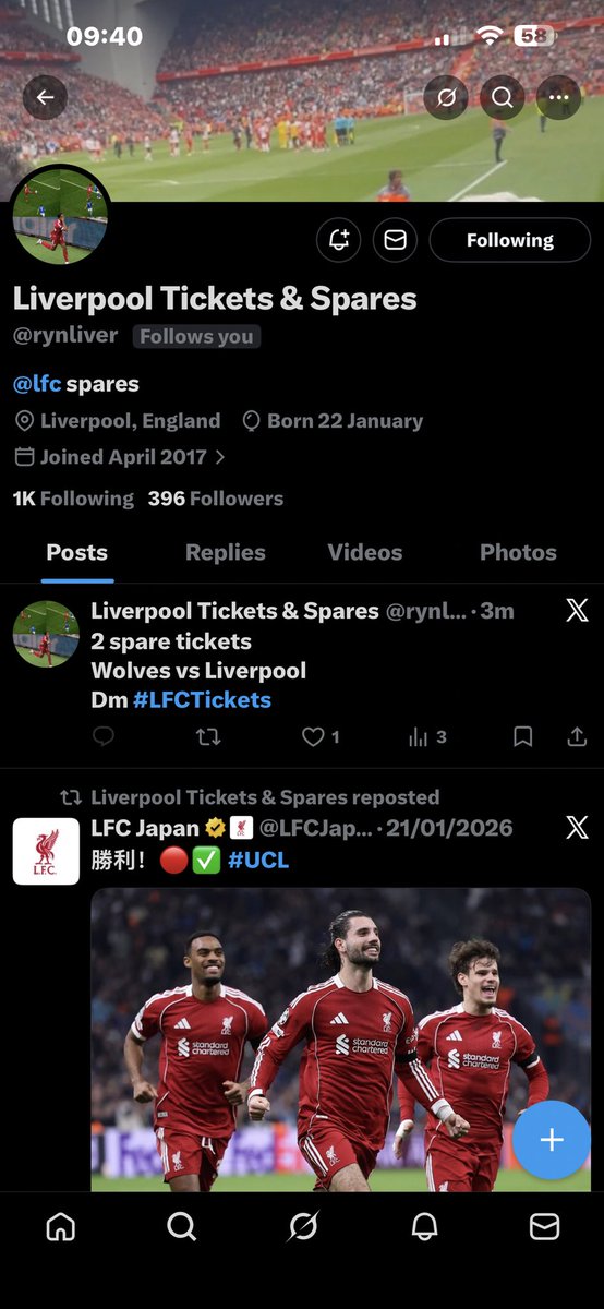 LFC FAN TICKET 😇 tweet media
