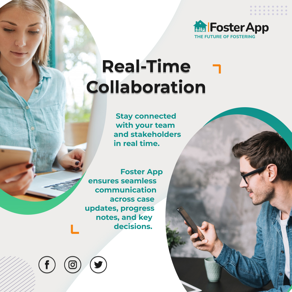 foster_app's tweet photo. Stay connected with your team and stakeholders in real time. Foster App ensures seamless communication across case updates, progress notes, and key decisions.

#FosterApp #Teamwork #RealTimeUpdates #ConnectedCare https://t.co/j7j1xnx0ki