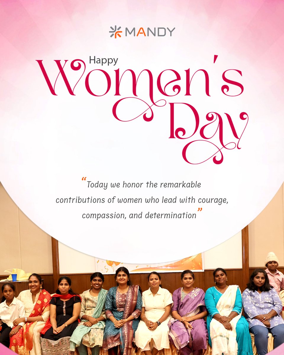 mandytechnology's tweet photo. Behind every step forward in the world, there are women with courage, strength, and unstoppable spirit.

Today we celebrate their stories, their resilience, and the impact they create every day.

Happy International Women’s Day. 🌸

#InternationalWomensDay #MandyTechnology https://t.co/SkDuP5KLj0