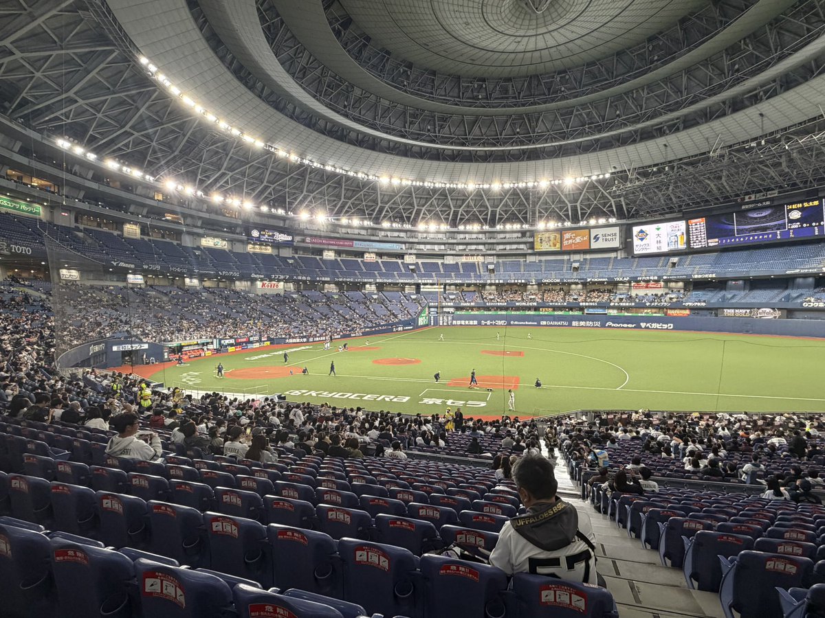 見に来た。
去年見に行った試合は全敗したけど、オープン戦は大丈夫やろ〜の気持ち

これで負けたら本物やろ…