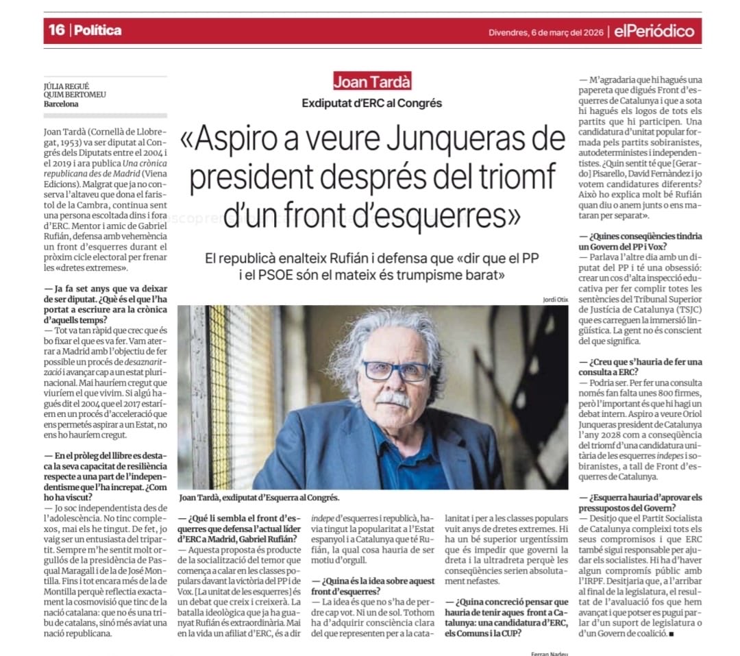 Joan Tardà i Coma tweet media