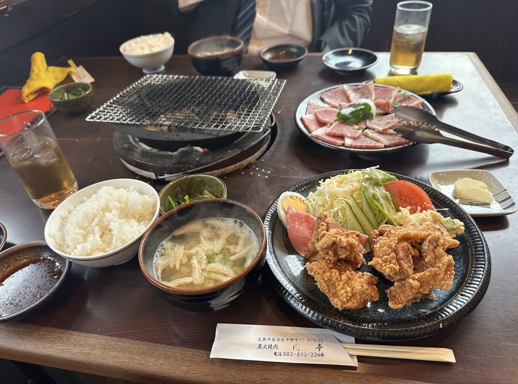 minonon10's tweet photo. 岡山出張と広島出張♪ ご飯しゅう🍚🍖 https://t.co/IbZCTBGN8r