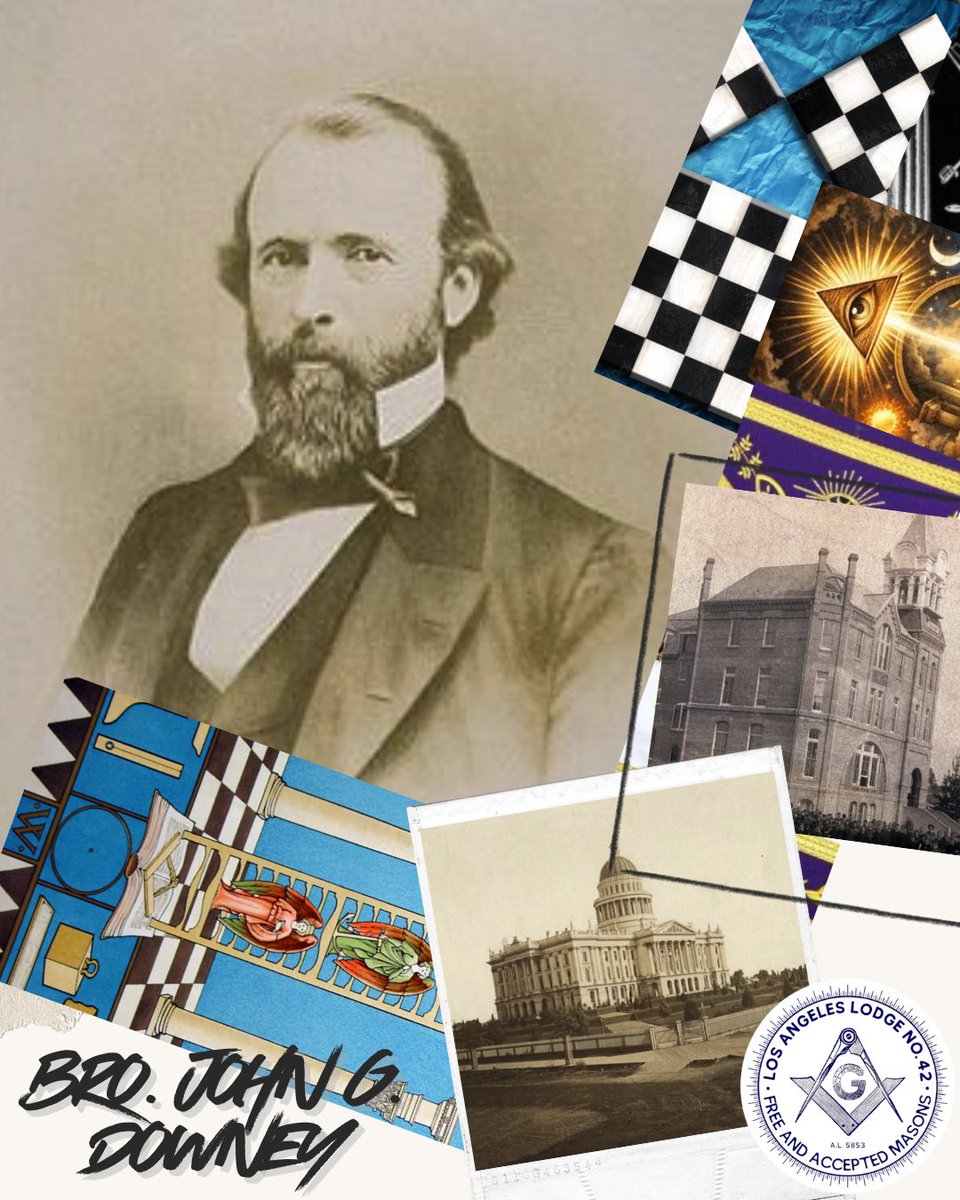 lodgela42's tweet photo. Brother John G. Downey was a founding member of our Lodge and a prominent figure in local and state politics in the mid-19th century.
#losangeleslodge42 #freemasonry #masonsofca #freemason #freemasons https://t.co/1CfoQFeM70