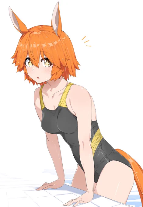 競泳水着のフクちゃん #ウマ娘 #umamusume
