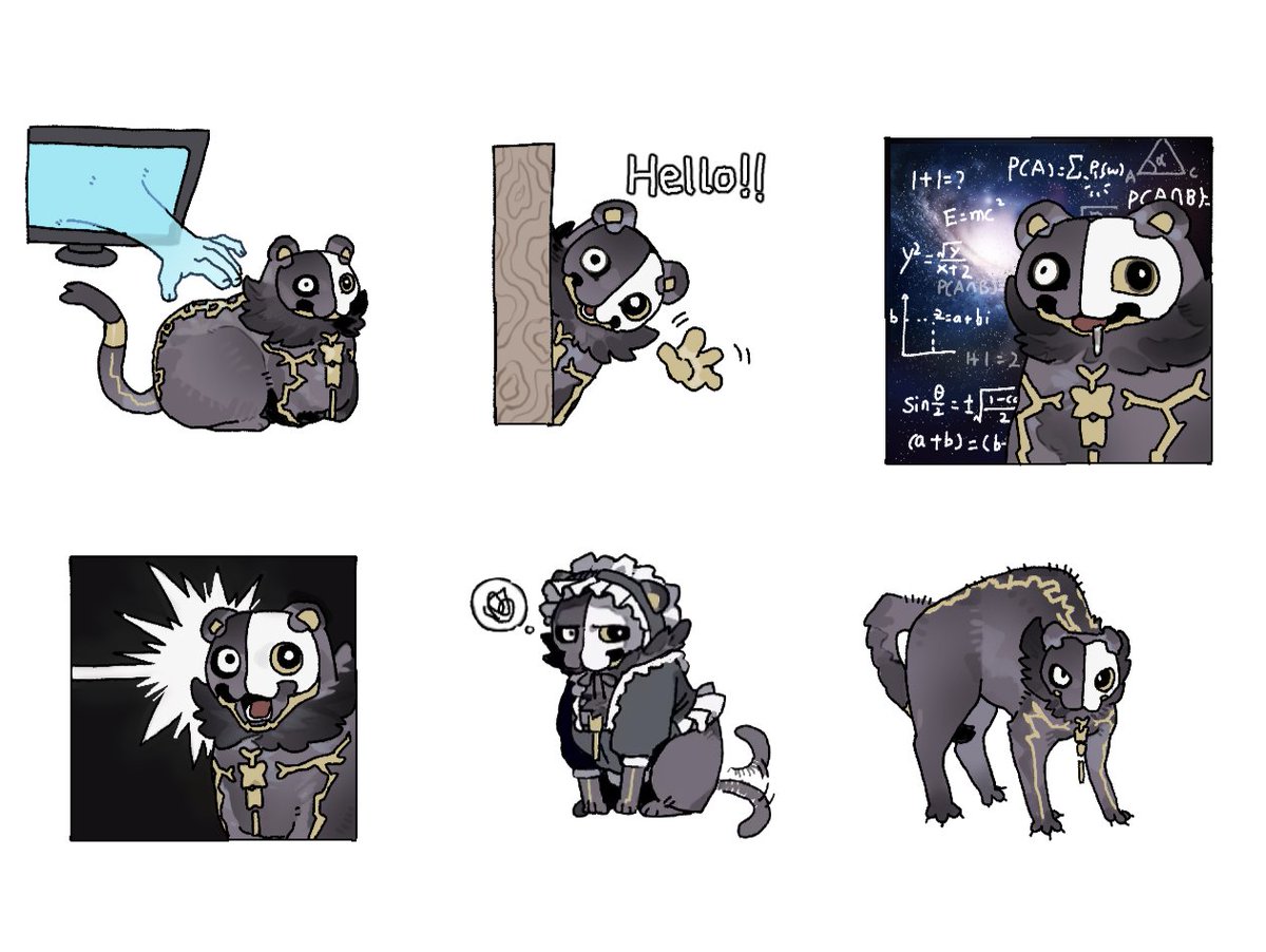 望的丑猫表情六枚！！！！