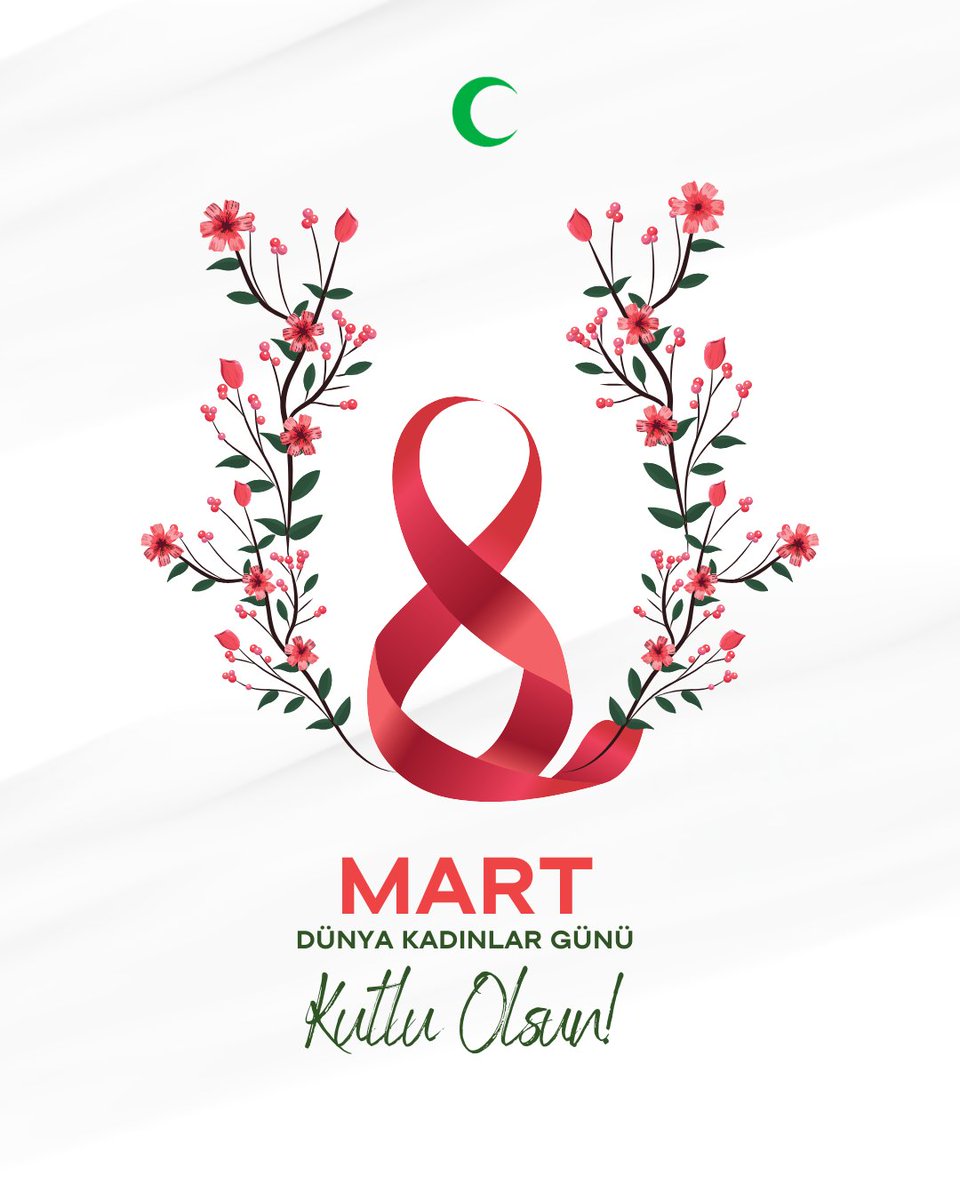Bağımsız ve sağlıklı bir toplumun öncüsü olan tüm kadınlarımızın 8 Mart Dünya Kadınlar Günü kutlu olsun.💚