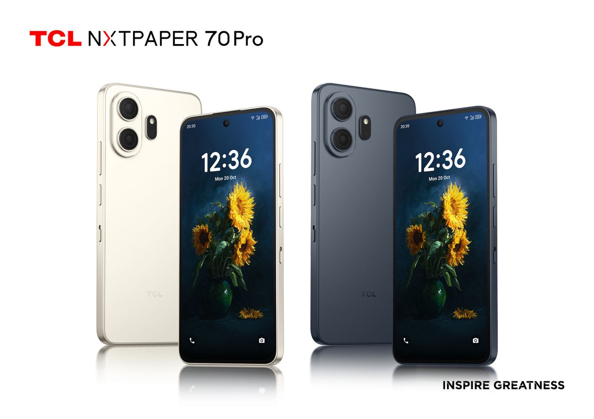 luxurylifestyle's tweet image. TCL NXTPAPER 70 Pro, Android Smartphone Delivers All Day Eye Comfort, Featuring Modes Switching luxurylifestyle.com/headlines/tcl-… #cellphone #smartphone #tablets #technology