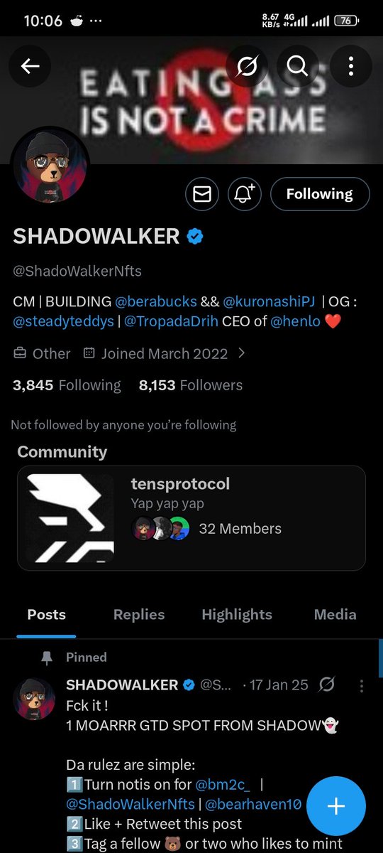 Grim_Reaper019's tweet photo. @ShadoWalkerNfts @nekromancerss 0xf1154caf7f10f4b23c3fbc97d770e0a8f9a17689 https://t.co/LYuwZibjHt
