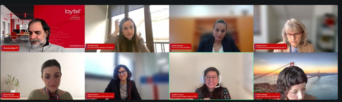 Revista_ByteTI's tweet image. Comenzamos el día con nuestro webinar “El papel de la mujer en las TIC”, un espacio de inspiración, reflexión y liderazgo donde hemos tenido el privilegio de escuchar a grandes profesionales del sector.

#MujeresEnTecnología #TIC #LiderazgoFemenino #Innovación #Webinar