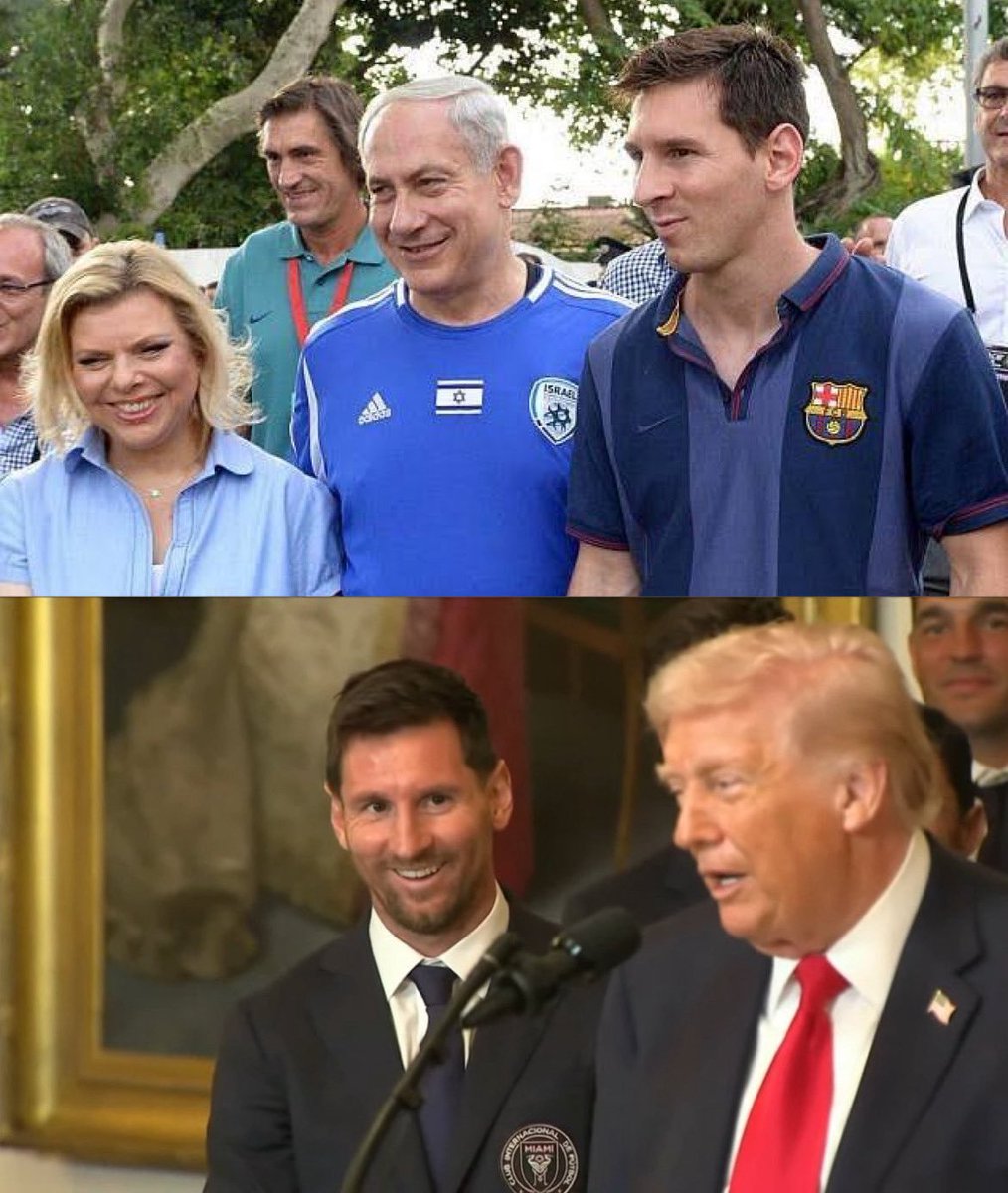 El futbolista Lionel Messi, embajador de UNICEF y promotor de la agenda 2030 de la ONU, no tiene escrúpulos para fotografiarse con los dirigentes de la Coalición Epstein, lo mismo se toma fotografías con el criminal de guerra Satanyahu que con el protector de pedófilos Trumpstein