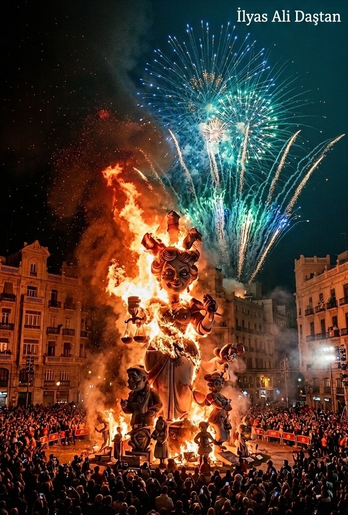 ilyas_dastan's tweet photo. LAS FALLAS
España
Kışın yorgunluğunu ateşe verin. Valencia’da dev sanat eserlerinin
küle dönüşüp baharı karşıladığı o an.
Yenilenmek ve yeniden doğamak için önce eskileri yakmak gerekir.
#LasFallas #Valencia #EspanaTurquia #Portreler https://t.co/TSYDaVS1xk
