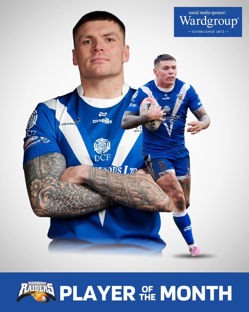 BarrowRaiders's tweet photo. Tom 🔥

You've chosen powerhouse forward @TomWalker2512 as February's Player of the Month 👏 https://t.co/hWh9YGMbNn