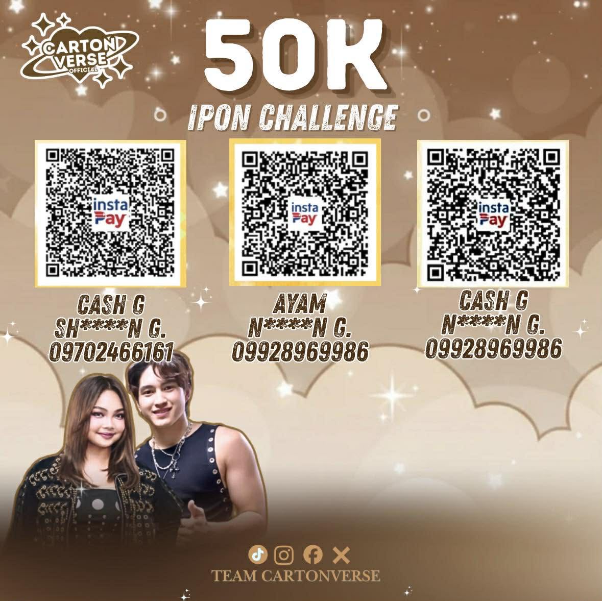 teamcartonverse's tweet photo. 50K IPON CHALLENGE πΈ
Para sa mga susunod nating ganap, surprises, props & projects for Anton and Carmelle.
Let's fill the carton π¦ with our support!
#CARTON
#Cartonverse #AntonAndCarmelle #IponChallenge #CartonverseOfficial https://t.co/1UYEXl3qJs