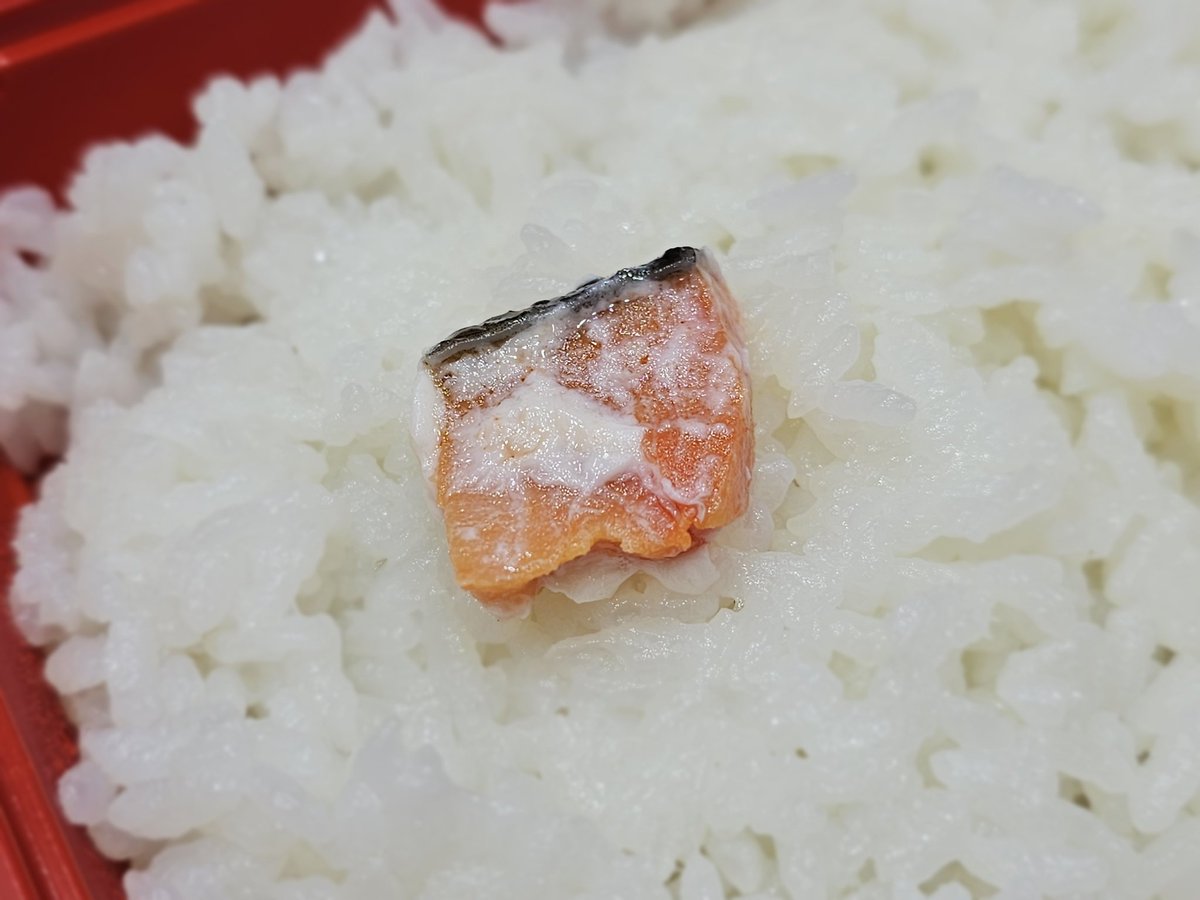 ぼだっこ、めっちゃ塩辛いのかと思ったけど塩辛いだけじゃなくて鮭の旨味もあった！
お米も甘くて美味しいからぼだっこの塩気とすごく相性が良いのだと思う😊