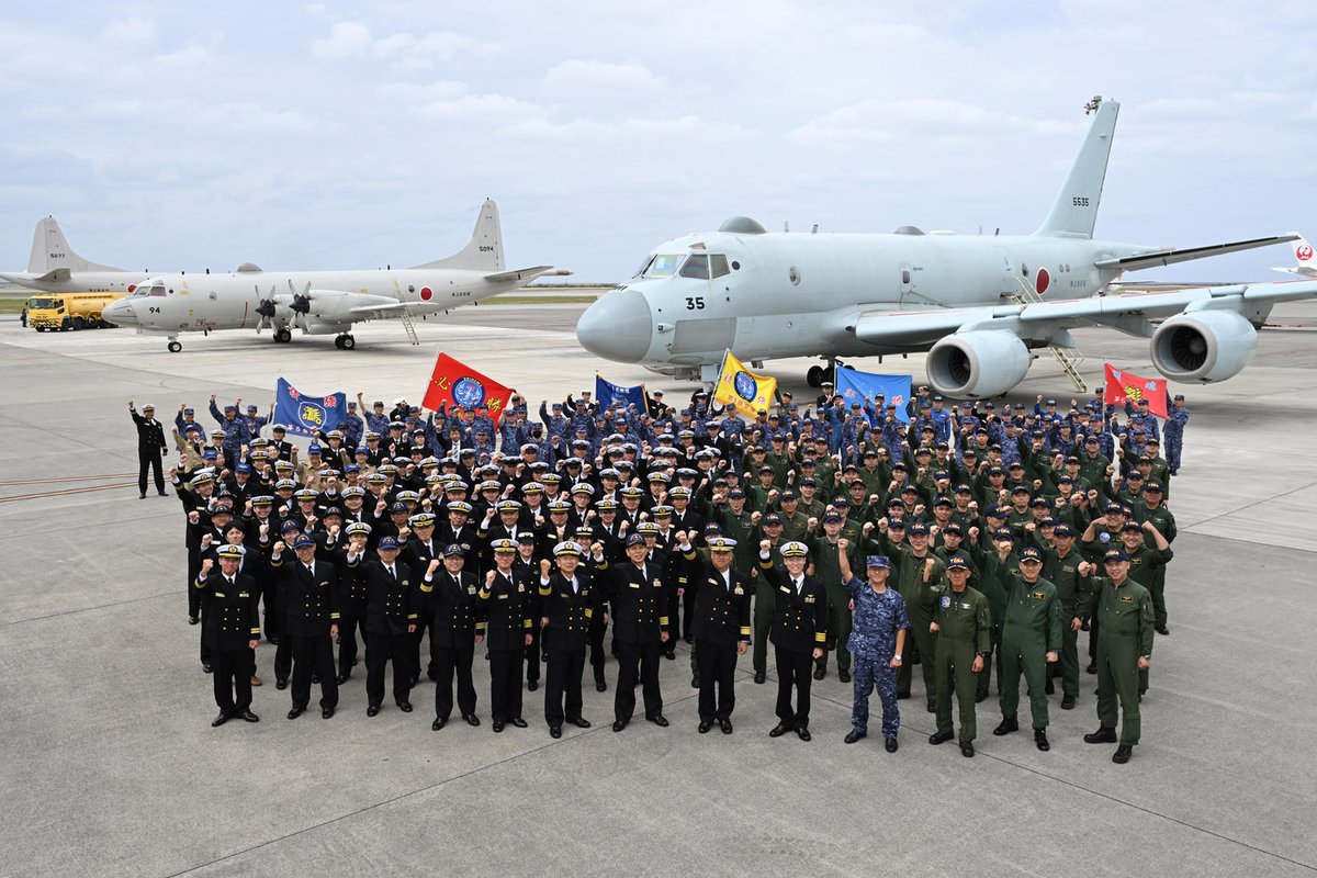 3月5日（木）、新たな翼P－1哨戒機が那覇航空基地に到着し、5空群