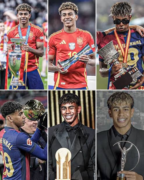 They weren’t organizing awards for us to stay relevant at 18.
At 18, we were already sitting with the big boys, winning awards legends can only dream of.

Barcelona fans, don’t say anything just like and retweet.