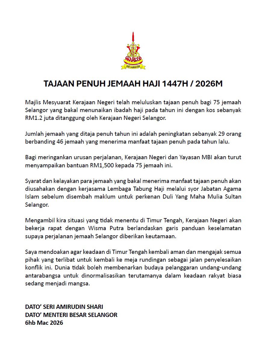 Amirudin Shari tweet media