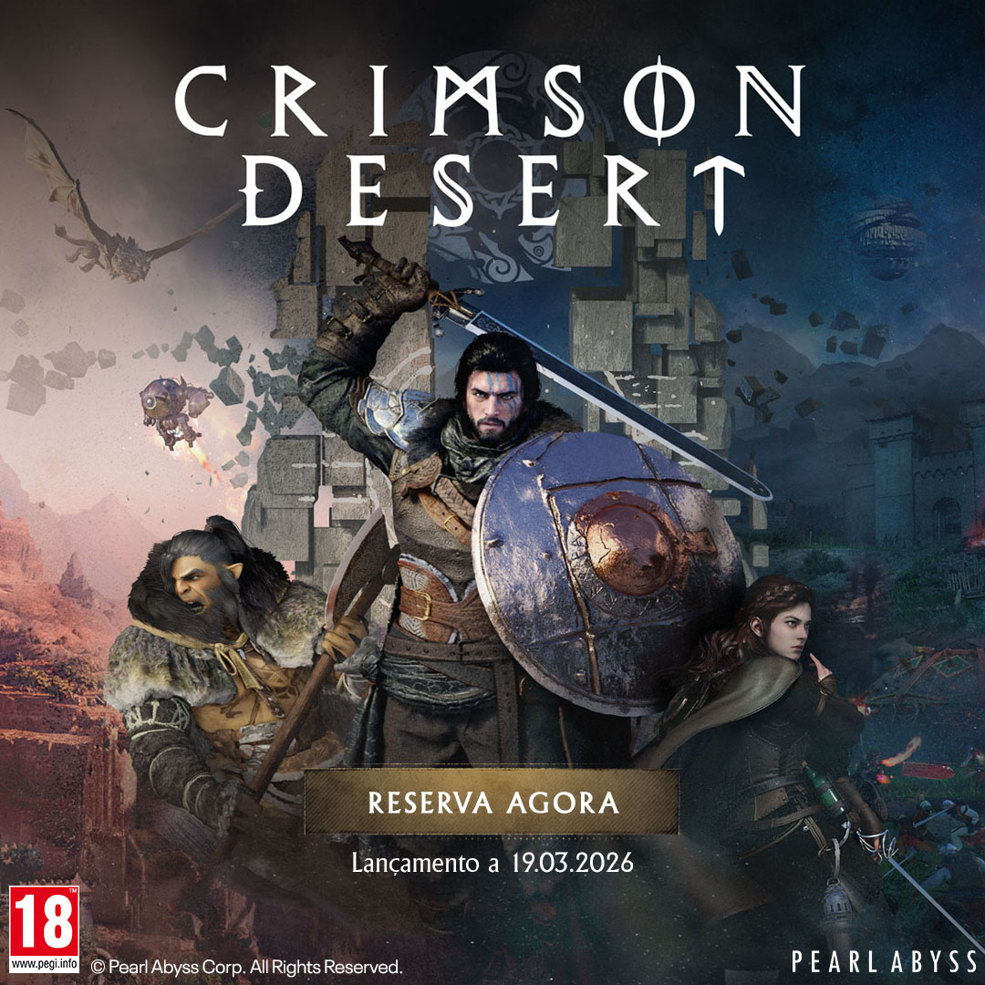 Crimson Desert leva-te ao implacável continente de Pywel. ⚔ 🌏

Na pele de Greymane Kliff, embarca numa jornada para recuperar tudo o que foi perdido, explorando terras desconhecidas e enfrentando forças misteriosas.

Reserva agora
t.ly/KnrE-