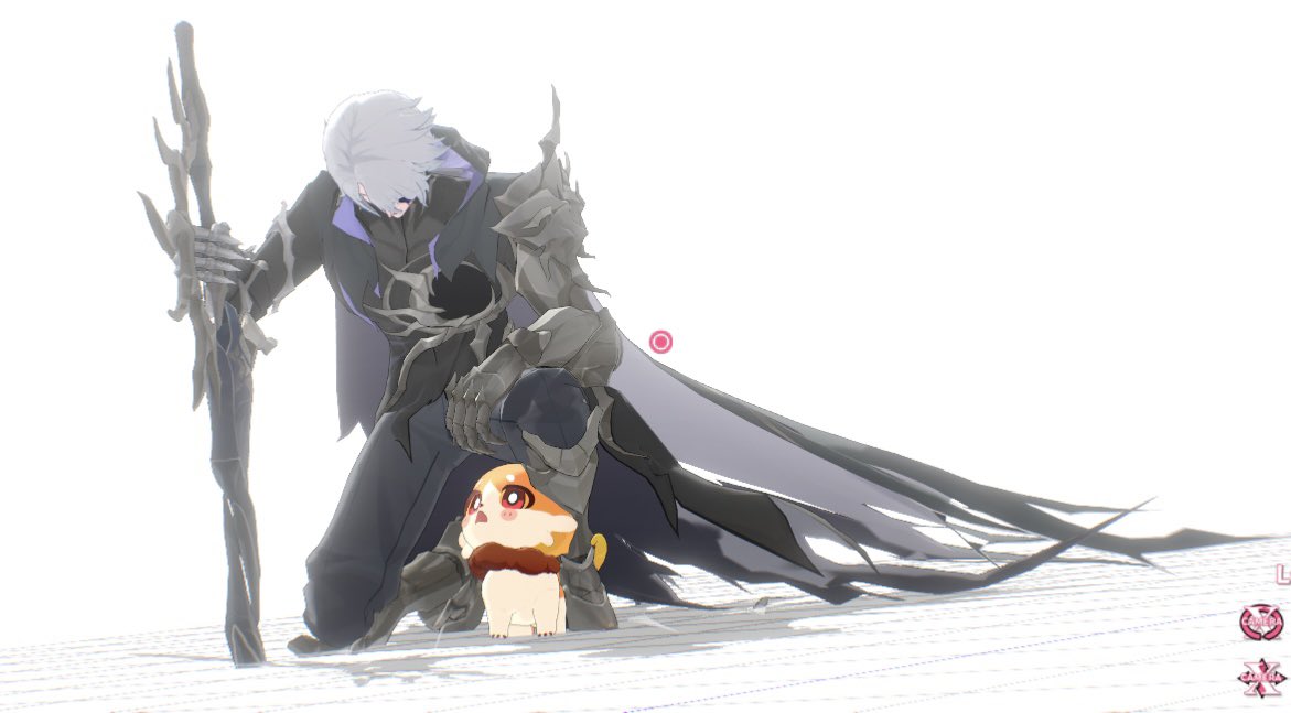 本来整理准备删掉存档，结果发现跪着的小黑好帅，给他分配一只蜜（）