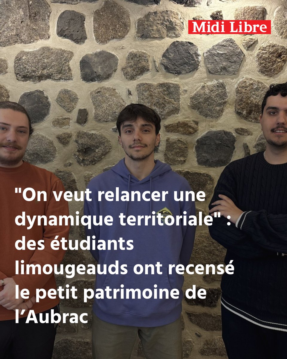 MidiLibrelozere's tweet photo. "On veut relancer une dynamique territoriale" : des étudiants limougeauds ont recensé le petit patrimoine de l’Aubrac
➡️ https://t.co/TEWACP9pYD https://t.co/hf0eiClwTH