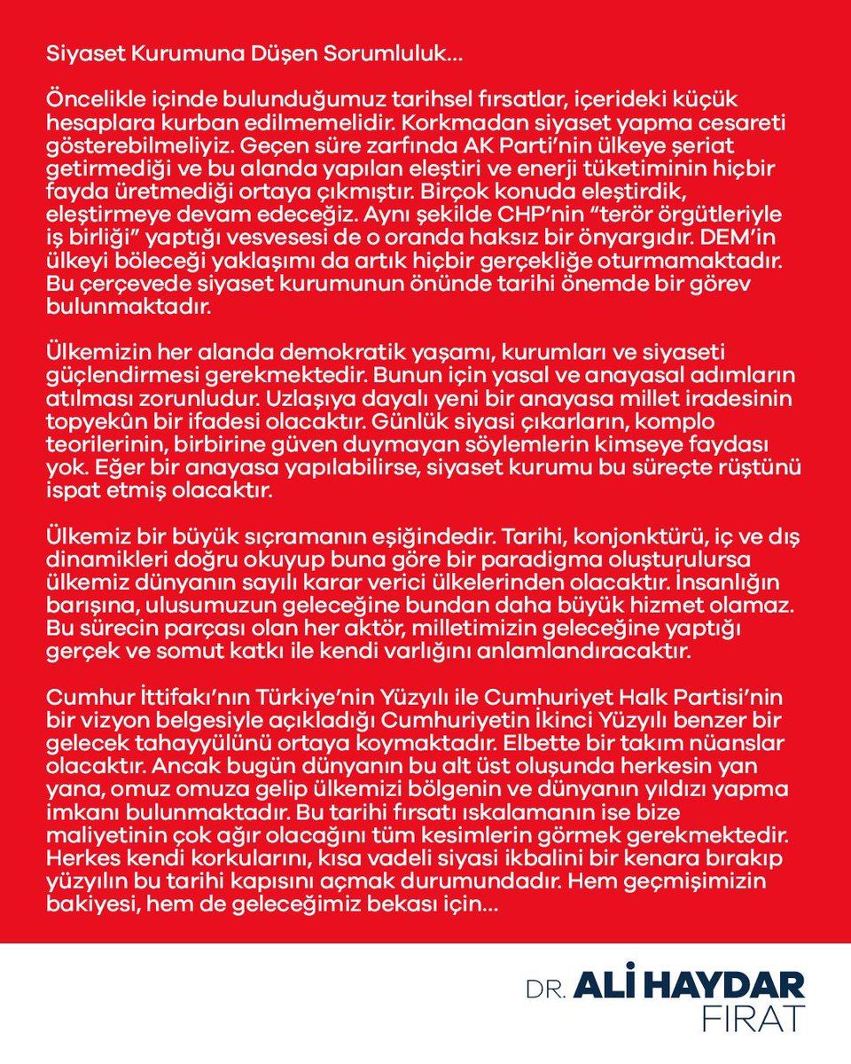 Dr. Ali Haydar Fırat tweet media