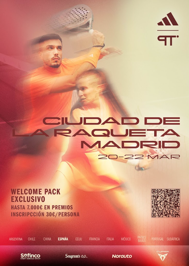PlanetaPadel's tweet photo. 🏆 El Adidas Padel Tour llega a Ciudad de la Raqueta, Madrid: 20-22 Marzo 2026 📍 https://t.co/GlQUe9Odao // #apt2026 #adidaspadeltour #allforpadel #ciudaddelaraqueta #torneospadel #apt #padel https://t.co/8xnarojVQE