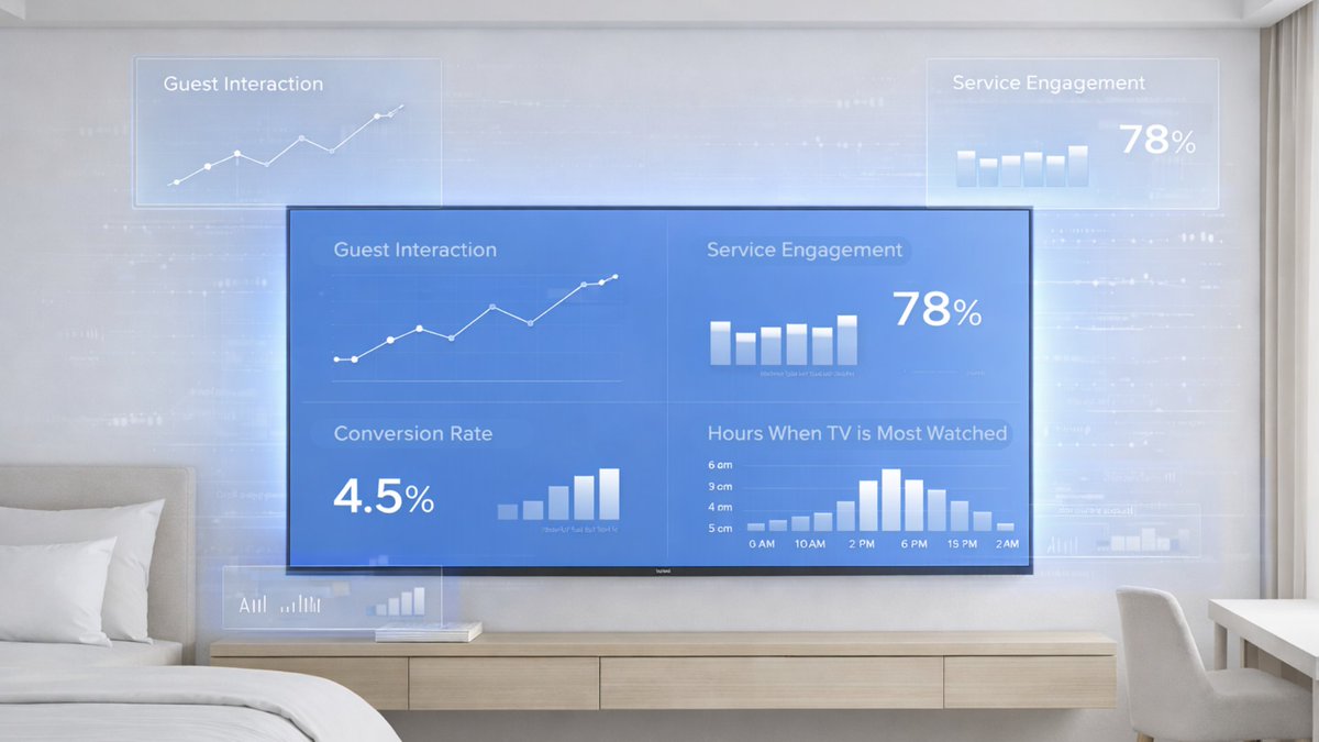yuvod's tweet image. The most expensive #HotelTV isn’t the one you install.
It’s the one that gives you zero data.

No insights = no clarity on what guests click, ignore, or buy.

If the room is the only space you fully control, why operate it blind?

Infrastructure should generate intelligence.