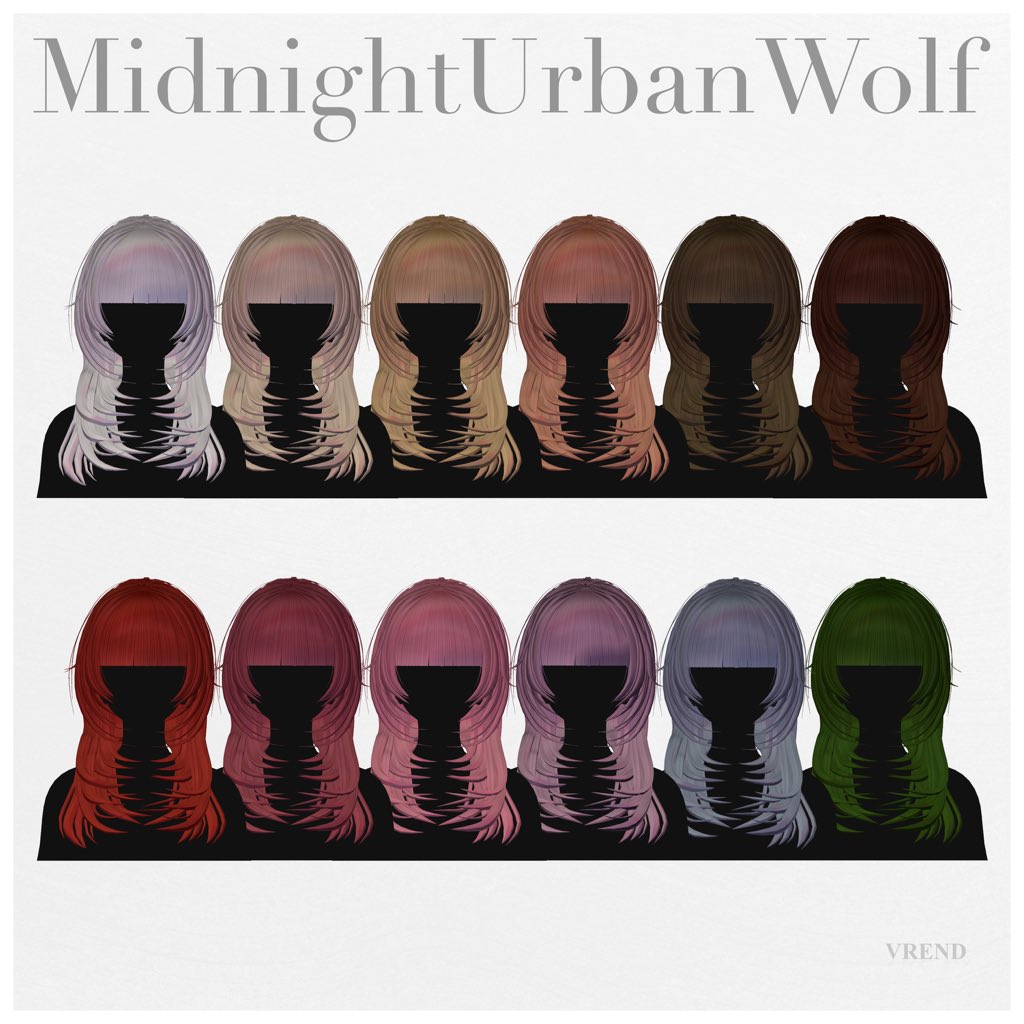 VREND_VRC's tweet photo. ＜発売記念SALE＆プレゼント企画＞

新作のヘアスタイルをリリースしました。

🏷️：MidnightUrbanWolf
🔗：https://t.co/r1PAZzi9li

🎁：RP＆フォローでヘアスタイルを3名様にプレゼント
🗓：3/8 18:30まで

🎉：900yen → 780yen  (期間限定)

#booth_pm #VRChat #VREND_VRC https://t.co/D4OwI1yNuy