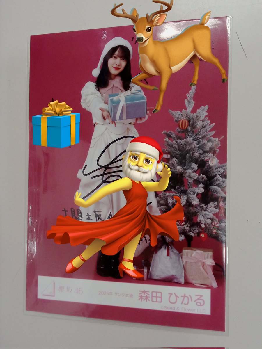 櫻坂ちゃん 森田ひかるサンタさんの直筆がやってきました！ こんな素敵