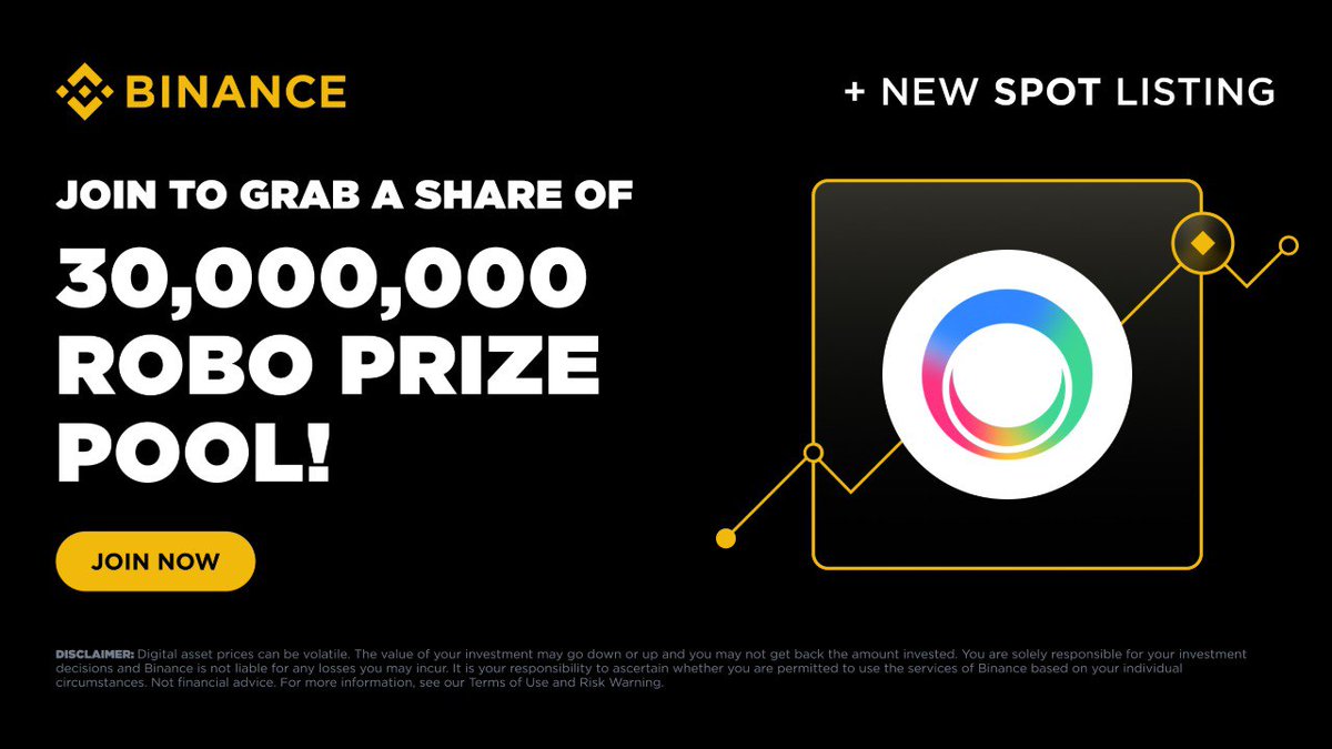 ImCryptOpus's tweet image. Introducing Fabric #Protocol (ROBO): Grab a Share of the 30,000,000 ROBO Token Voucher Prize Pool! #Binance Spot is excited to announce a new spot campaign for Fabric #Protocol (ROBO). Eligible users will have a chance to share a total prize pool of 30,000,000 ROBO in token