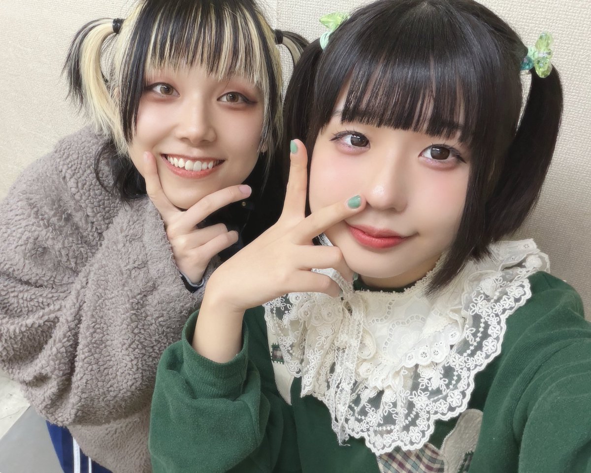 みどりのおともだち、ばんちゃんの可愛いモンスターヘアお揃いしちゃいました🐷💚
PIGGSさんのライブって楽しすぎてかっこよすぎて笑顔通り越して笑っちゃう🕺🕺🕺だいすき！！🫶🏻🫶🏻🫶🏻