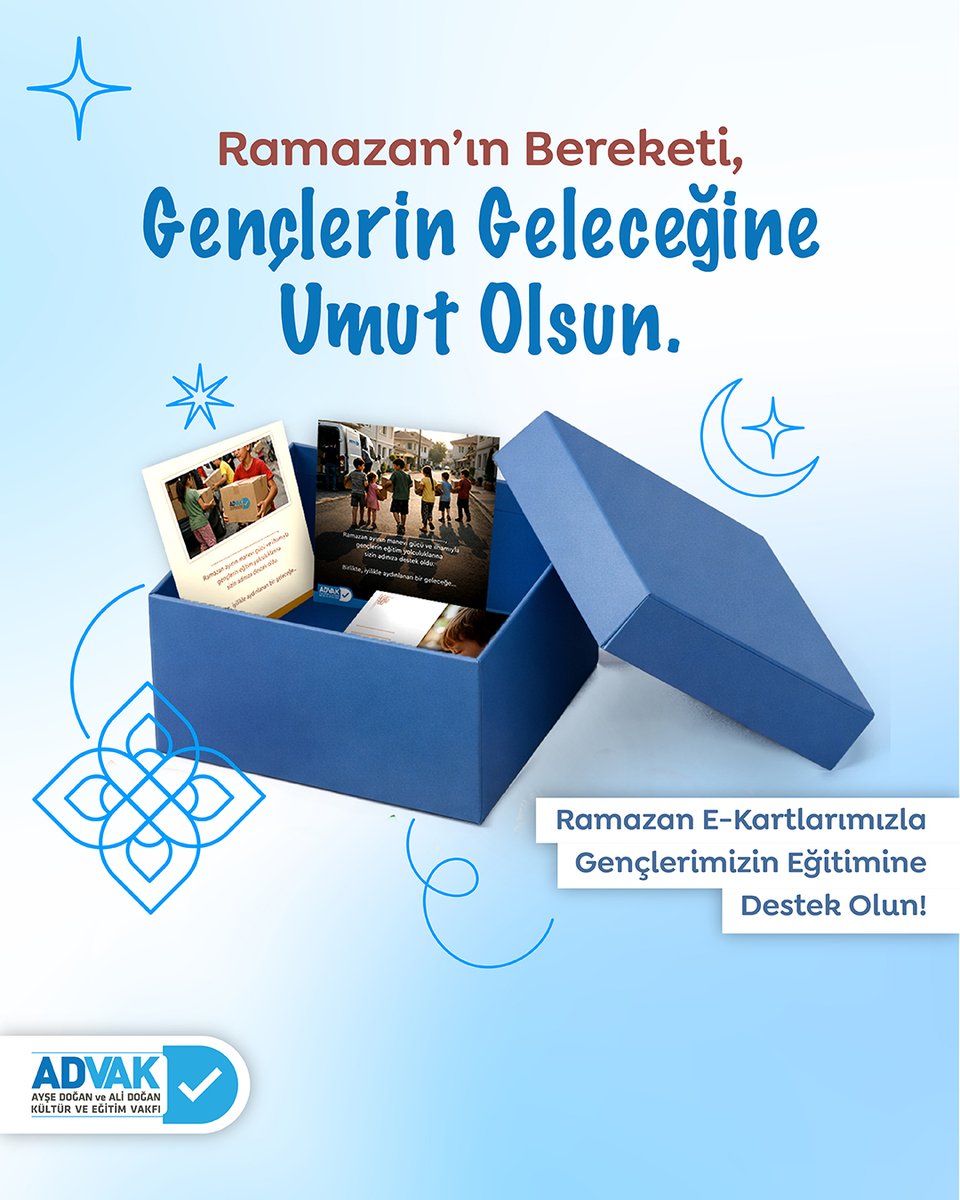 Zekât, fitre ve fidye bağışlarınız, şimdi gençlerimizin eğitimlerine basamak oluyor. İyiliği, birlikte geleceğe dönüştürmek için bağışlarınızı bekliyoruz.
👉lnkd.in/dHuJ3eex
#ADVAK #Ramazan #Fidye #Fitre #Zekât #Bağış #Eğitim
