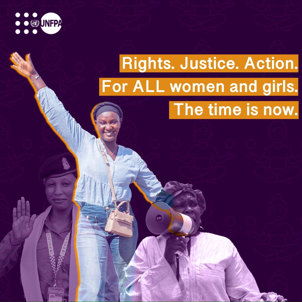 UNFPATheGambia's tweet photo. What does equality mean?

For these⬇️ women & girls, it means⬇️

✅Rights respected
✅Dignity upheld
✅Opportunities opened 
✅Freedom guaranteed.
 Let’s listen, amplify & act #ForAllWomenAndGirls 💜