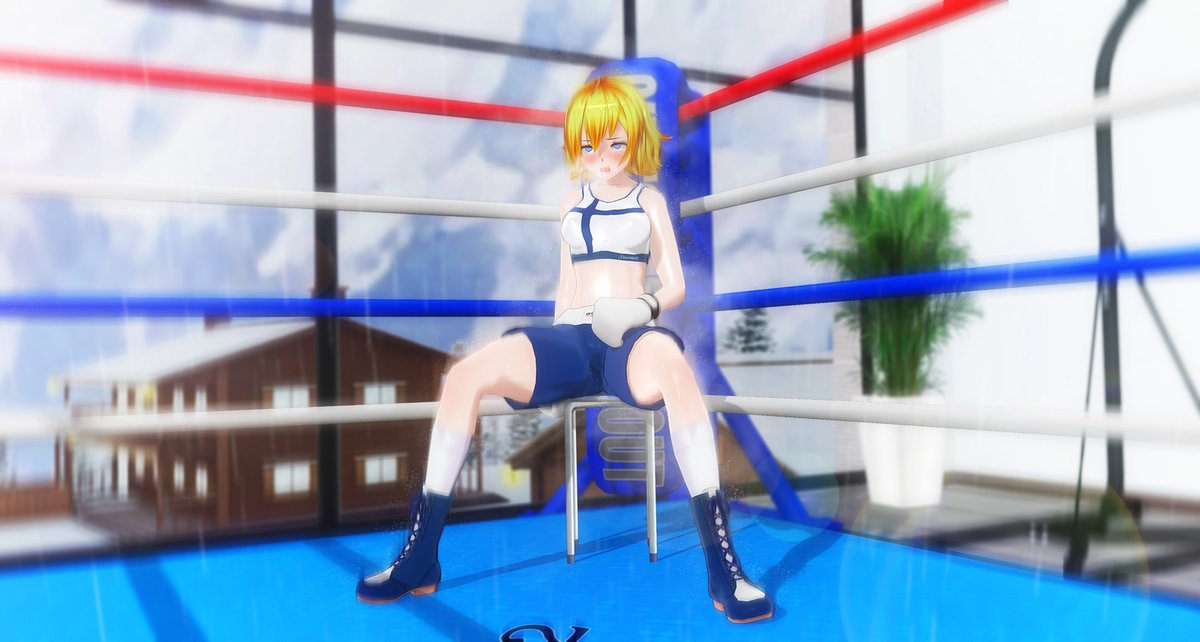 During the interval, Rami is already in tears due to fear of her opponent.😢🥊

(Everything I throw... she just slips right through... She's on a whole different level... If she... if she actually comes at me... N-no... I’m scared... I'm so scared...!!!)