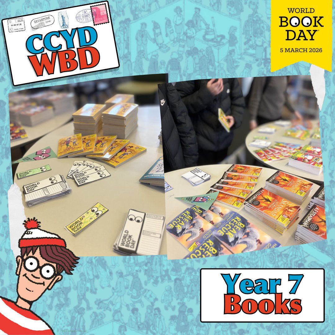 In traditional CCYD fashion, all Year 7 learners recieved their free book WBD book during form today.