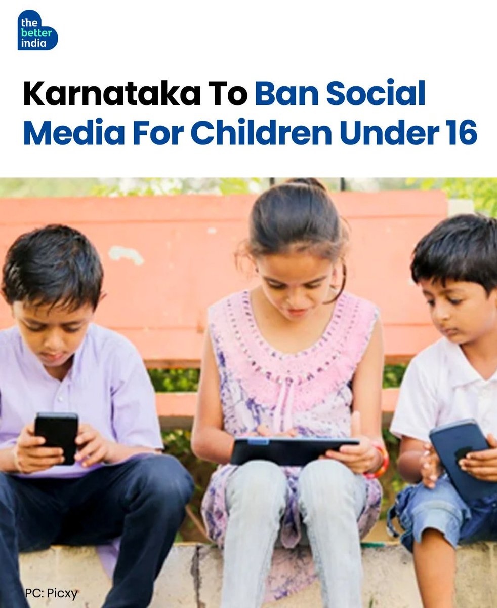 Karnataka will ban social media use for children under 16, announced CM Siddaramaiah in the State Budget

If implemented, it will become the first state in India to take a clear step to restrict SM access for minors.

AP &amp; Goa have earlier said they are considering similar