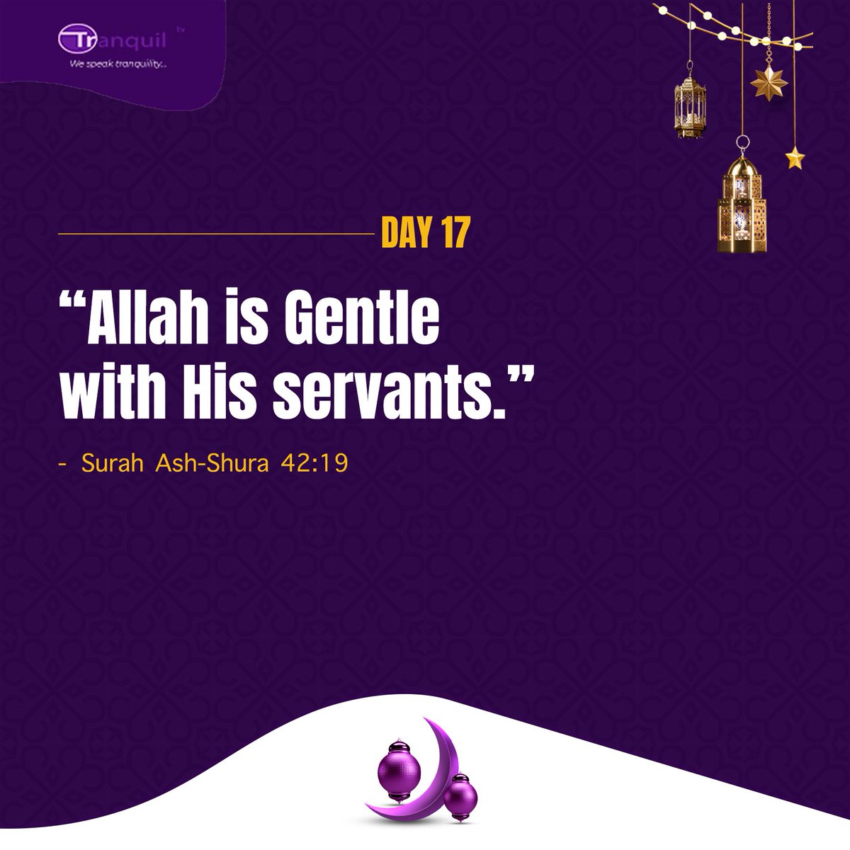 tranquil_tv's tweet photo. Put your trust in Allah alone,even when you don’t understand the path.

RAMADAN DAY 17. https://t.co/sZZvYJWbJZ