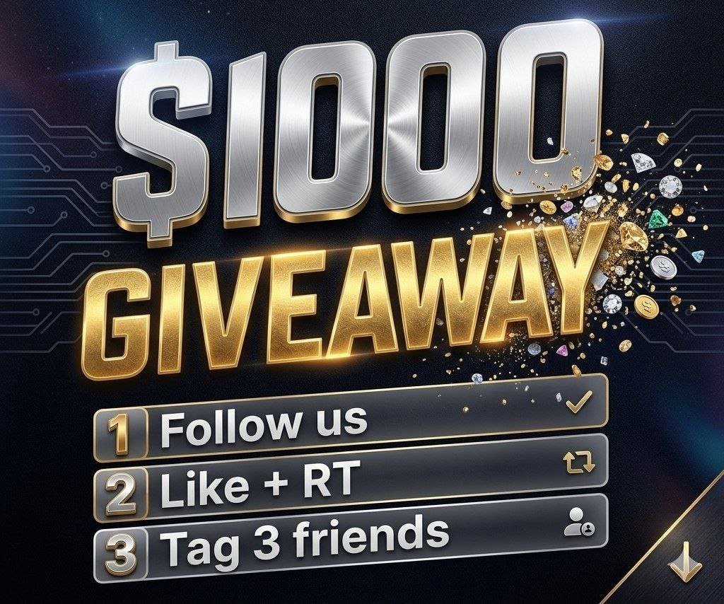 🎉 $1,000 Giveaway 🎉  

COINRUI  — Community building! 🚀  

💰 Prizes  

🥇 $500  → 🥈 $250 → 🥉$100  

🏅 5 winners of $100 each  

How to Enter:  
1️⃣ Follow 
<a href="/Defi_Raccoons/">Defi Raccoons</a> &amp; @InvestorCl
 🔔
2️⃣ Like &amp; Repost 
3️⃣ Tag 3 friends
4⃣ Like &amp; RT CoinRui post