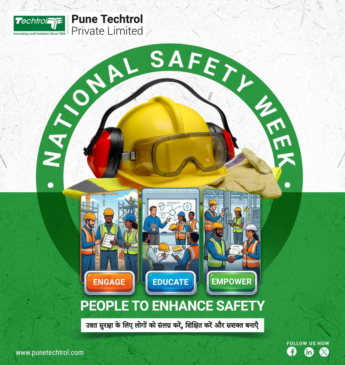 PuneTechtrol's tweet photo. At Pune Techtrol, we believe that safety is everyone’s responsibility.

Let’s work together to create an environment where safety leads the way.

#safetyculture #nationalsafetyweek2026 #levelswitches #levelmeasurement #leveldetection #processapplications #innovation https://t.co/ByL18AeSSA