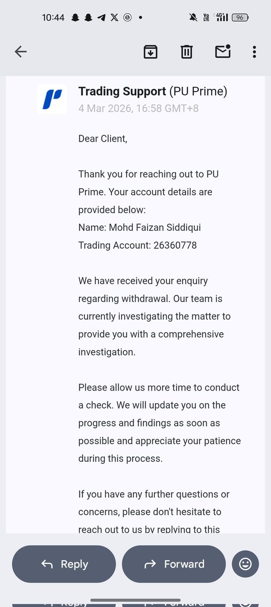 chandangupta799's tweet photo. @puprime This is not a reply it's a scam from 3 days I am not able to place single Trade or withdrawal my single cent what a scam you are doing #scam #Puprimescam #alert #ww3 #iran #xauusd https://t.co/0JTDxAcmjI