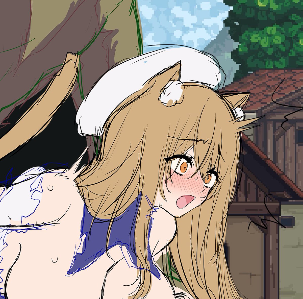 ゾンビ敗北立ち絵描いてます🐟💖 