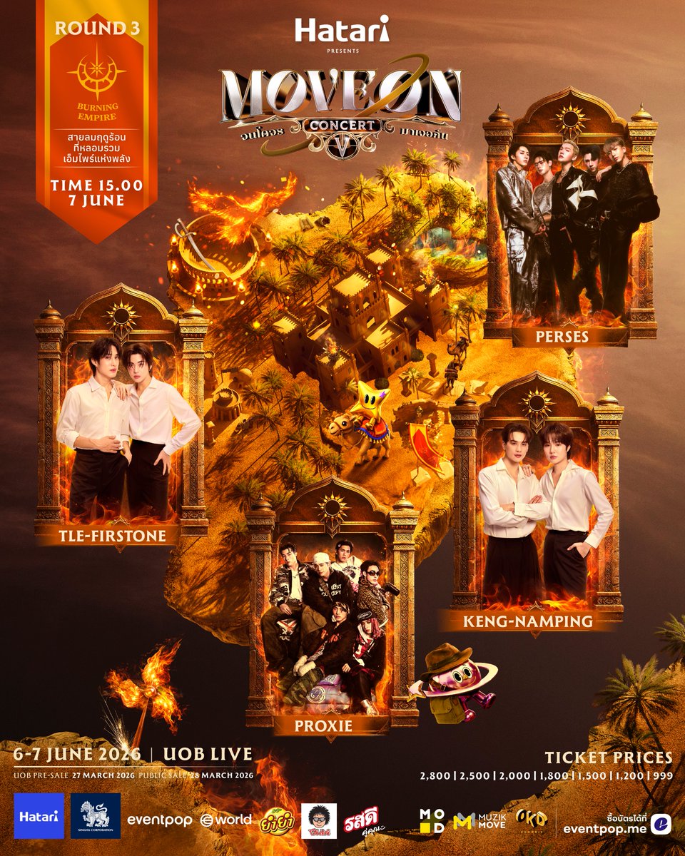 Hatari presents MOVE ON จนโคจรมาเจอกัน CONCERT ปีที่ 5
เฟสติวัลในฮอลล์ที่สบายที่สุด เวทีสุดอลังการ แคทวอล์กยาววว พาศิลปินให้เดินมาใกล้จนฮ็อบไม่ไหว
โปรดักชันสุดอลังการด้วยฝีมือทีมระดับประเทศ แสง สี เสียงที่รังสรรค์อย่างใส่ใจ
ให้โชว์ของศิลปินที่คุณรักออกมาน่าประทับใจที่สุด!